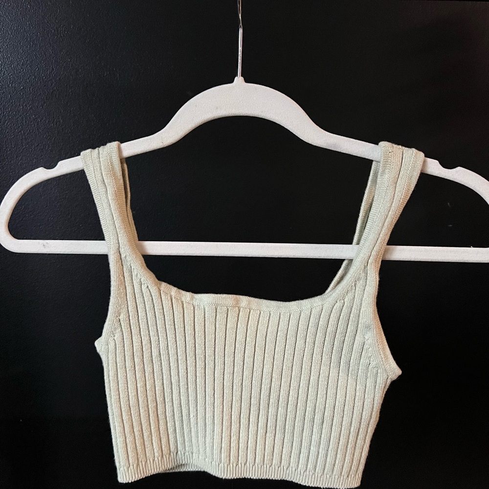 Aritzia Ribbed Knit Crop Top